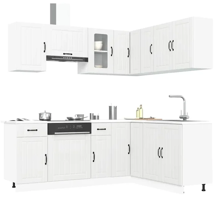 11 Piece Kitchen Cabinet Set Engineered Wood