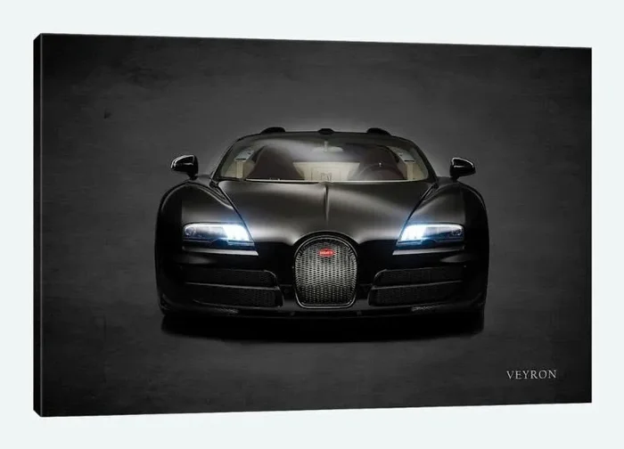 12″ H x 18″ W ‘Bugatti Veyron’ Graphic Art on Wrapped Canvas CG592