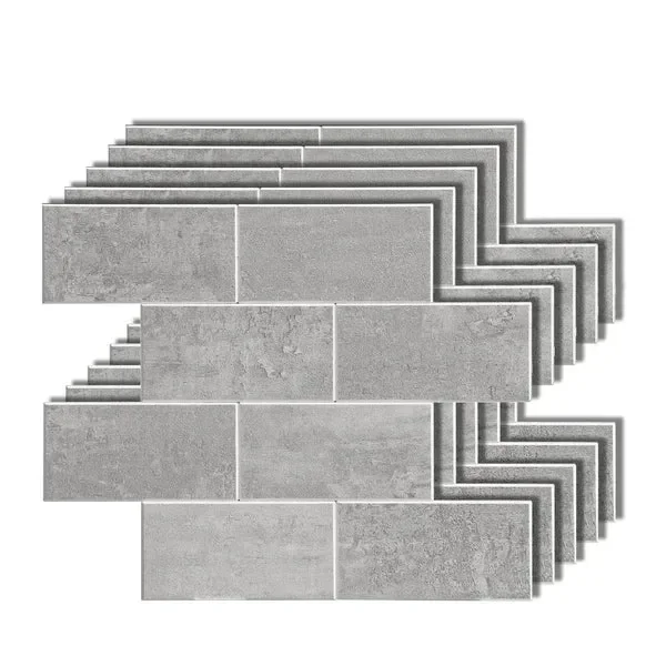 12″ x 12″ Vinyl Peel & Stick Subway Tile (Set of 10)