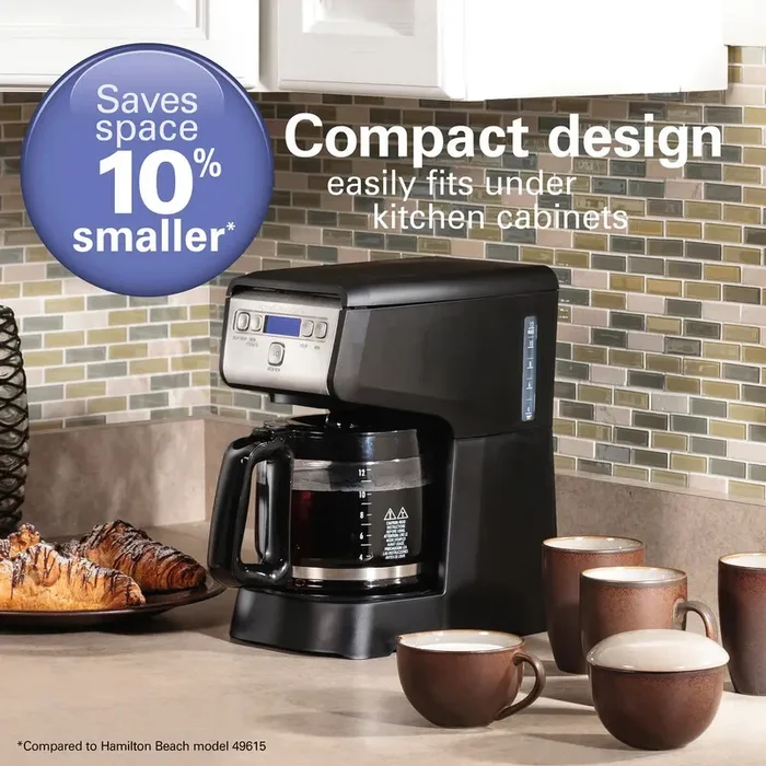 12 Cup Compact Programmable Coffee Maker