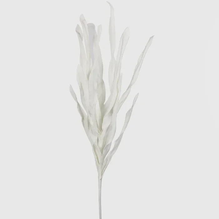 120cm Foam Slim Leaves White