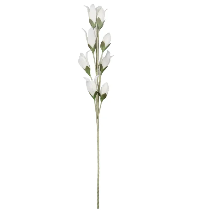 125cm Foam Buds Flower White