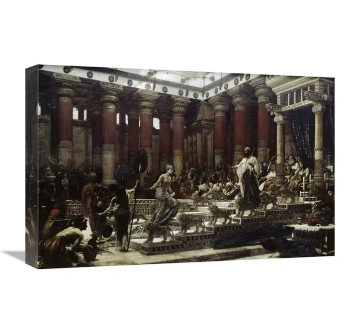 15″ H x 22″ W x 2″ D The Visit Of The Queen Of Sheba To King Solomon – Wrapped Canvas Print