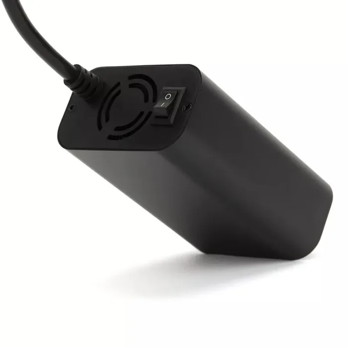 150Watt Power Inverter with Dual Port USB 20W USB-C, QC 3.0 USB-A: Car-Powered DC Inverter, 6ft Cord, Red/Black