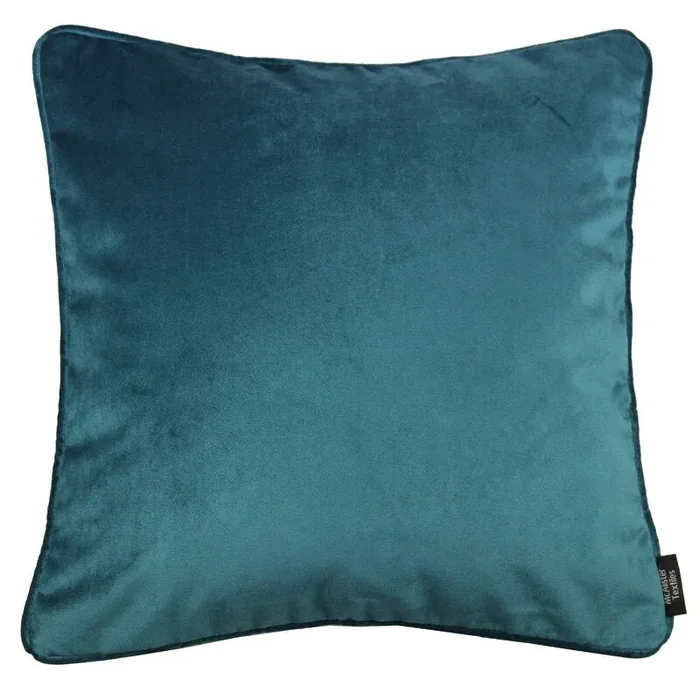 16.93″ x 16.93″ Teal Matt Square Velvet Pillow Cover