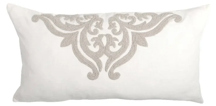 1PK Kent 100% Cotton Embroidered King Sham in Ivory