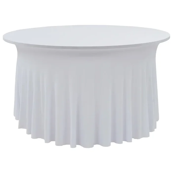 2 Pcs Stretch Table Covers With Skirt