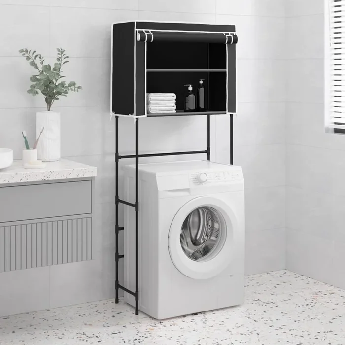2-Tier Storage Rack Over Laundry Machine 71X29.5X170.5 Cm Iron