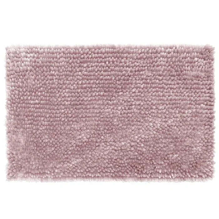 20″ W x 34″ L Dusty Blush Butter Chenille Rectangle Non-Slip Bath Rug (Set of 3)