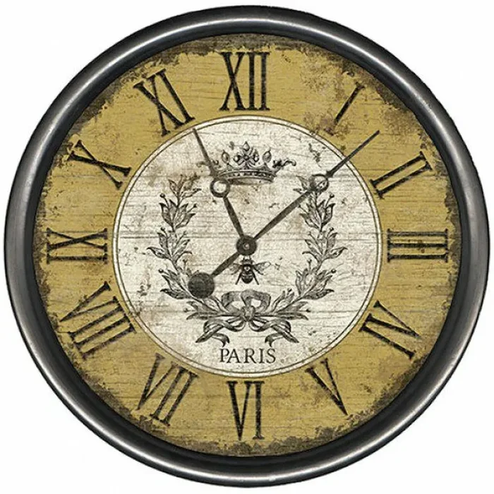 23″ Custom Paris Vintage Bee Vintage Style Wooden Sign Wall Clock pt890