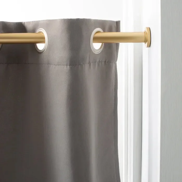 24″-42″ Adjustable Tension Curtain Rod In Satin Gold