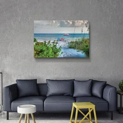 24″ H x 36″ W x 2″ D Path To The Sea II – Print on Canvas