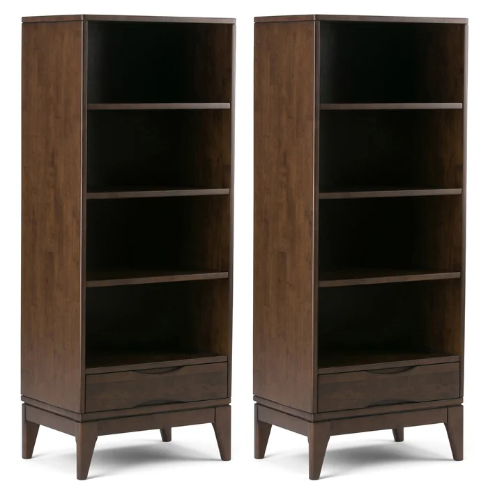 24 inch 4 Shelf Bookcase (Set of 2)
