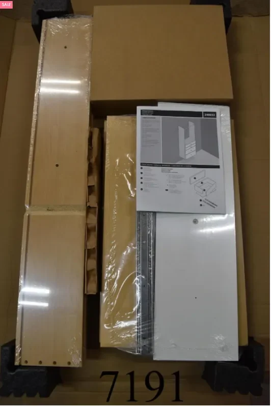 3 Deluxe Drawers 24″X8″ Includes ONLY Drawers, Slides & Drawer Bottoms