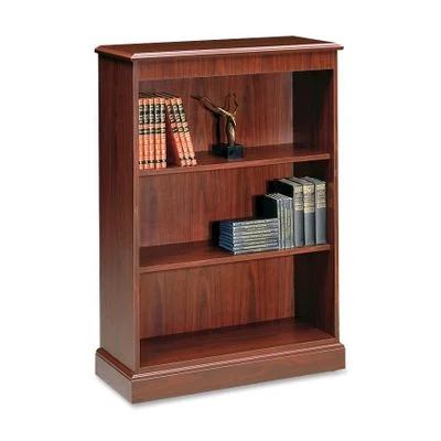 3-Shelf Laminate Bookcase – Mahogany – HON94222NN