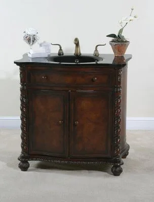35 Inch Vanity in Mahogany – Ultimate Accents – 12722S