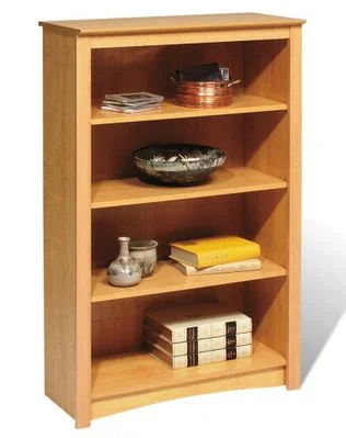 4 Shelf Bookcase in Maple – Sonoma Collection – Prepac Furniture – MDL-3248