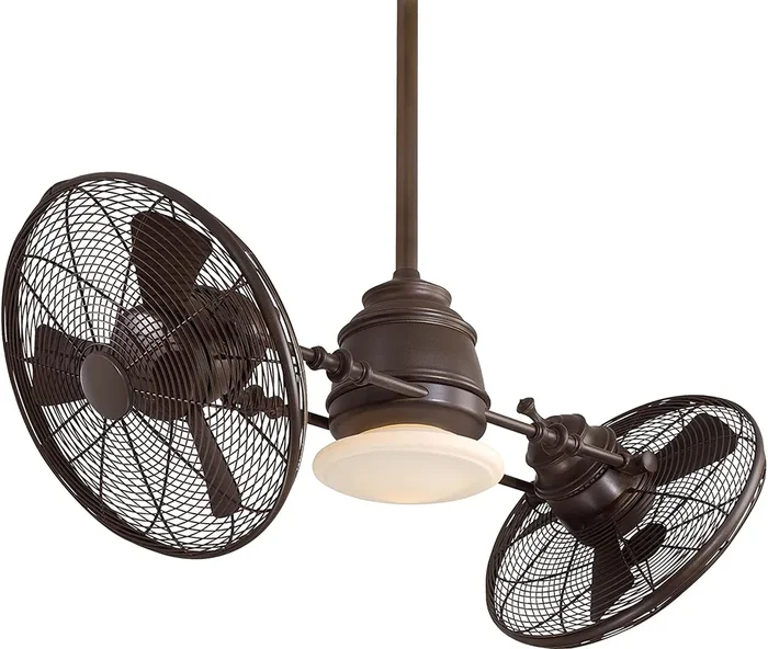 42″ Vintage Gyro LED Ceiling Fan and Light Fixture #SA473