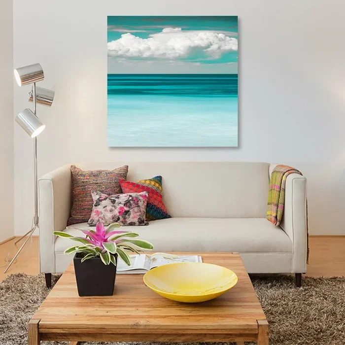 48″ H x 48″ W x 1.5″ D Teal Bay by Danita Delimont – Wrapped Canvas Gallery-Wrapped Canvas Giclée