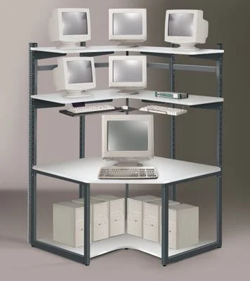48 Inch E-LAN Corner Computer Station – Mayline Office Furniture – 211CNREZ