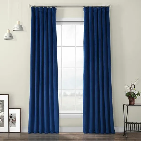 50″W x 96″L Heritage Velvet Curtain, (Set of 2)