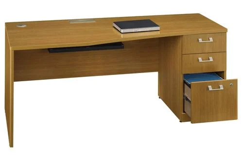 72″ Right Hand Desk with Pedestal – Quantum Modern Cherry Collection – Bush Office Furniture – QT0746MCK