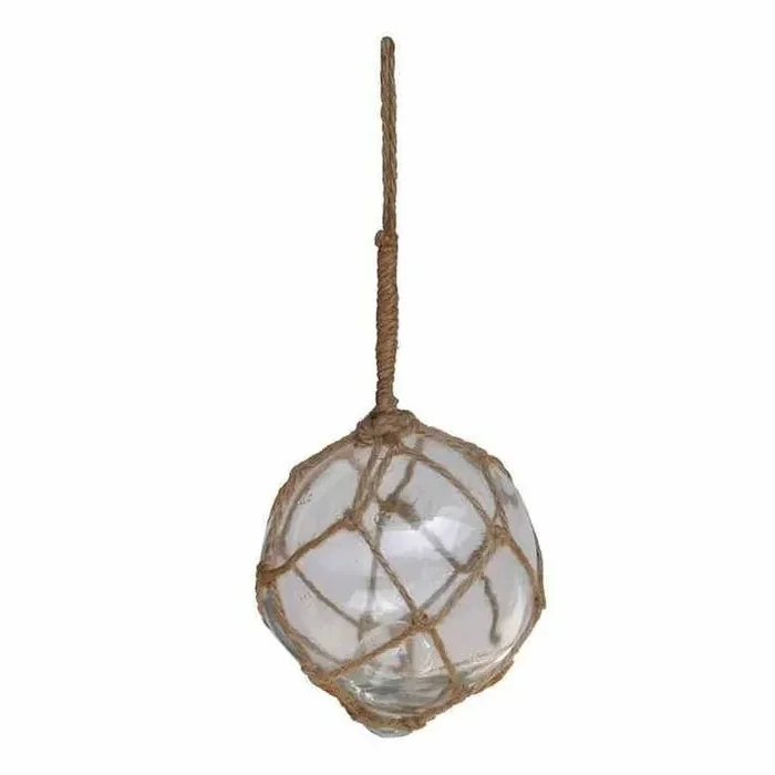 8″ H x 4″ W x 4″ D Clear 4″ Glass Ball Fishing Float Decoration Christmas Ornament HAB318