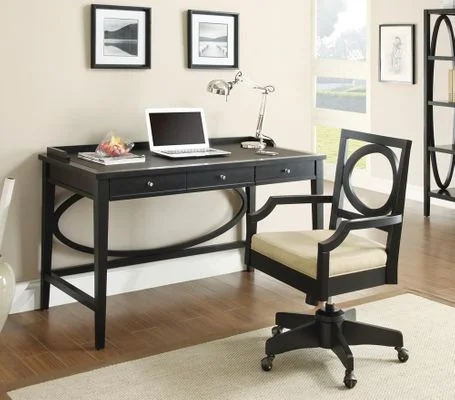 800460 Contemporary Desk and Office Arm Chair Office Set – 800463