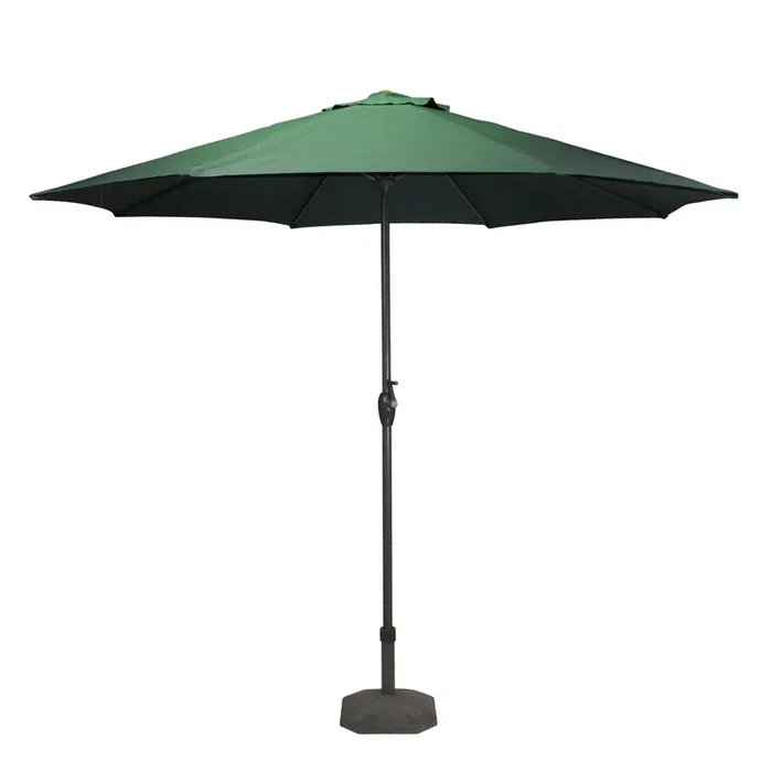 9′ Hunter Green Market Umbrella with Tilt #SA1209