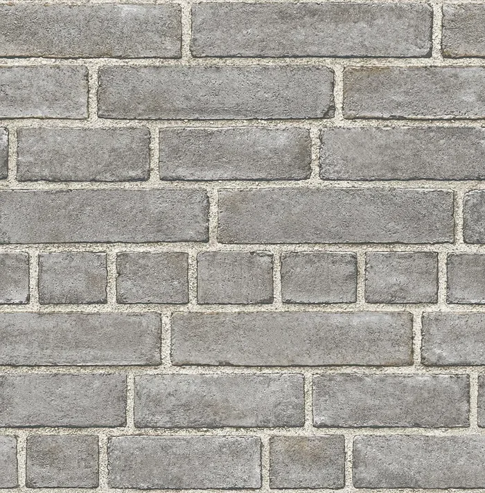 A-Street Prints 2540-24050 Façade Grey Brick Wallpaper