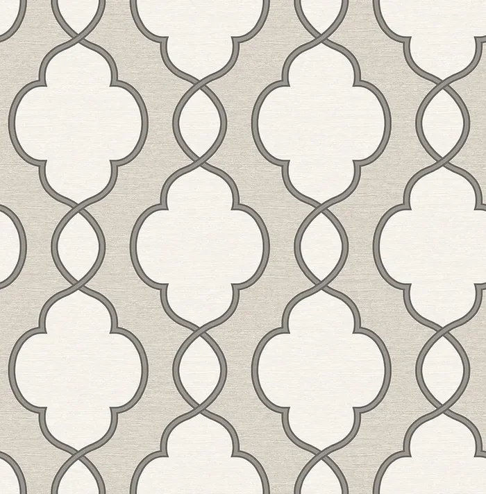 A-Street Prints 2625-21821 Structure Silver Chain Link Wallpaper