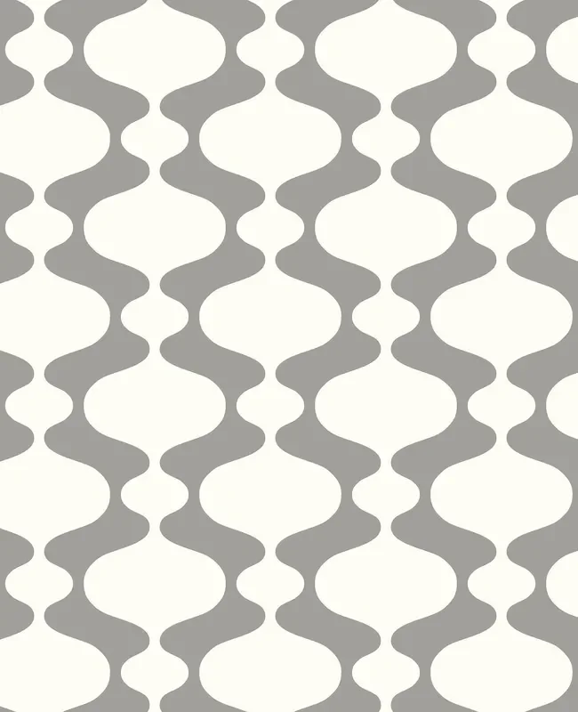 A-Street Prints 2782-24540 Ashbury Grey Retro Wallpaper