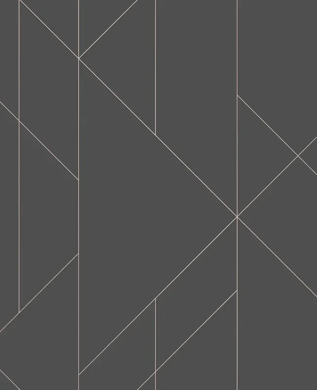 A-Street Prints 2889-25204 Torpa Charcoal Geometric Wallpaper