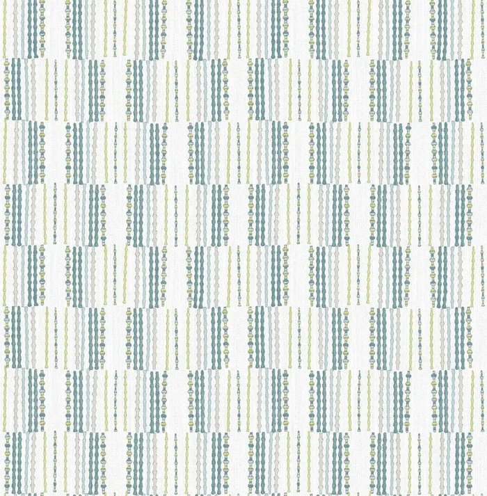 A-Street Prints 2903-25804 Burgen Teal Geometric Linen Wallpaper