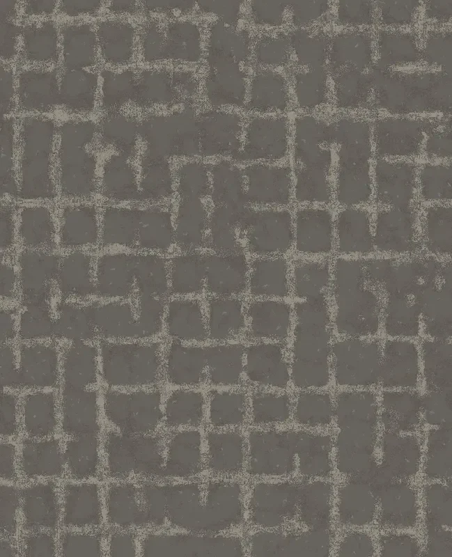 A-Street Prints 2964-87349 Shea Charcoal Distressed Geometric Wallpaper