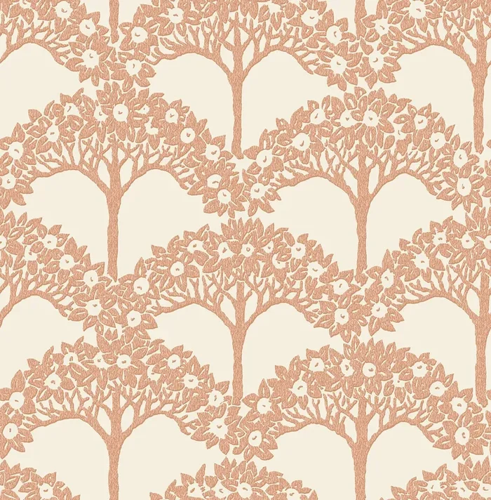 A-Street Prints 2970-26112 Dawson Rust Magnolia Tree Wallpaper