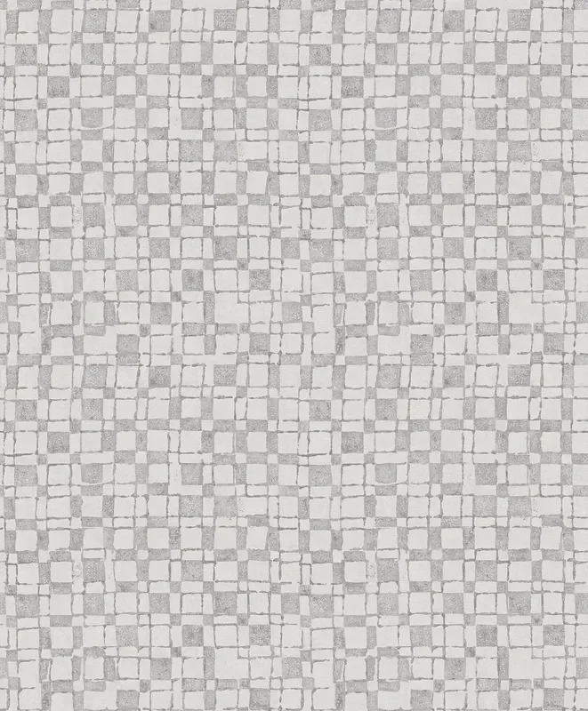 A-Street Prints 2976-86532 Sarni Platinum Grid Wallpaper
