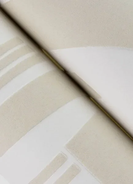 A-Street Prints 4034-87384 Carter Cream Geometric Flock Wallpaper by Scott Living Wallpaper