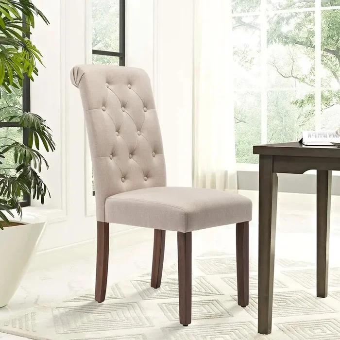 Aalderich Tufted Upholstered Parson Chair (Set of 2) K8254