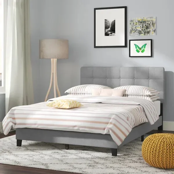 Abdiel Tufted Upholstered Low Profile Platform Bed king