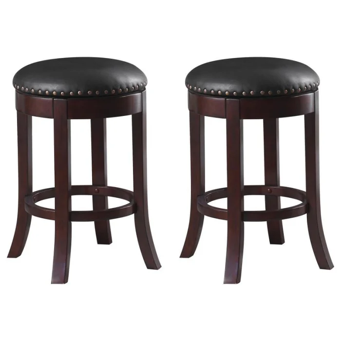 Aboushi – Backless Swivel Counter Stool (Set of 2)