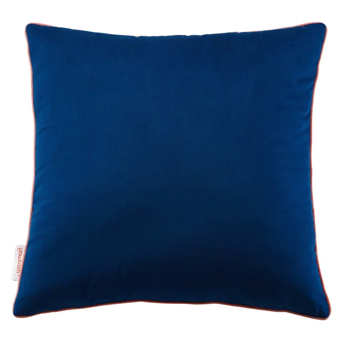 Accentuate 18″ Performance Velvet Throw Pillow, Velvet, Blue Navy Pink, 20455