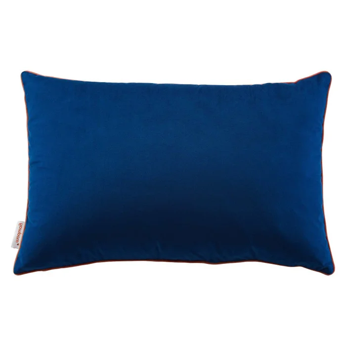 Accentuate 24″ Lumbar Performance Velvet Throw Pillow, Velvet, Blue Navy Pink, 20495