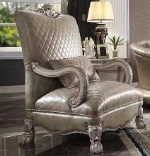 Acme 58172 Astoria Grand mckenzie dresden vintage bone white finish wood carved accents chair