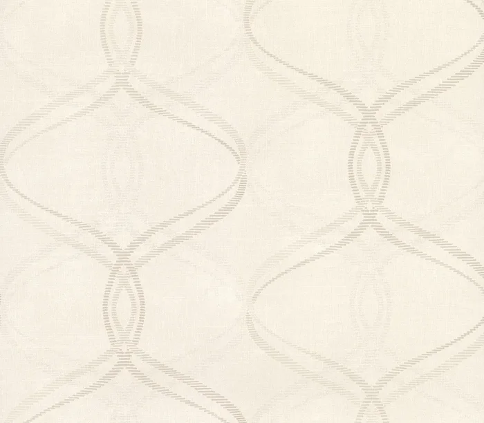 Advantage 2813-801620 Waters Cream Ogee Wallpaper