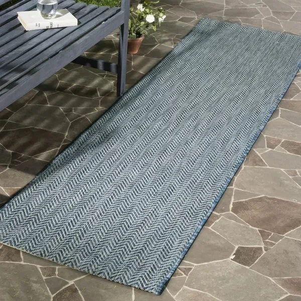 Aevry Area Rug in Navy 2’3×20″ (Runner)