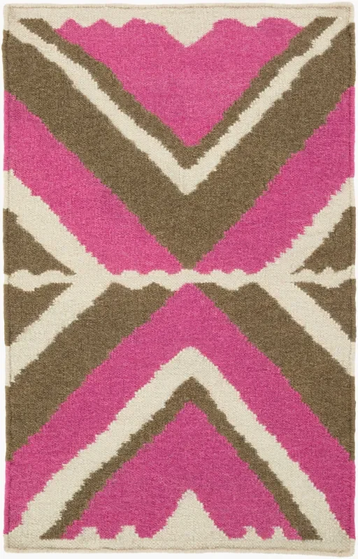 Alameda AMD-1025 2′ x 3′ Handmade Wool Accent Rug