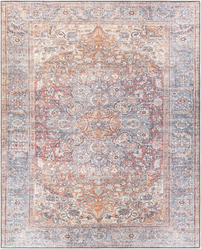 Alanya ALY-2304 8′ x 10′ Machine Woven Washable Area Rug