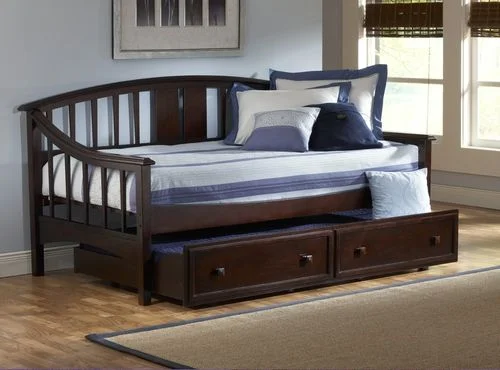Alexander Daybed with Trundle Drawer in Deep Brown – Hillsdale Furniture – 1552DBT
