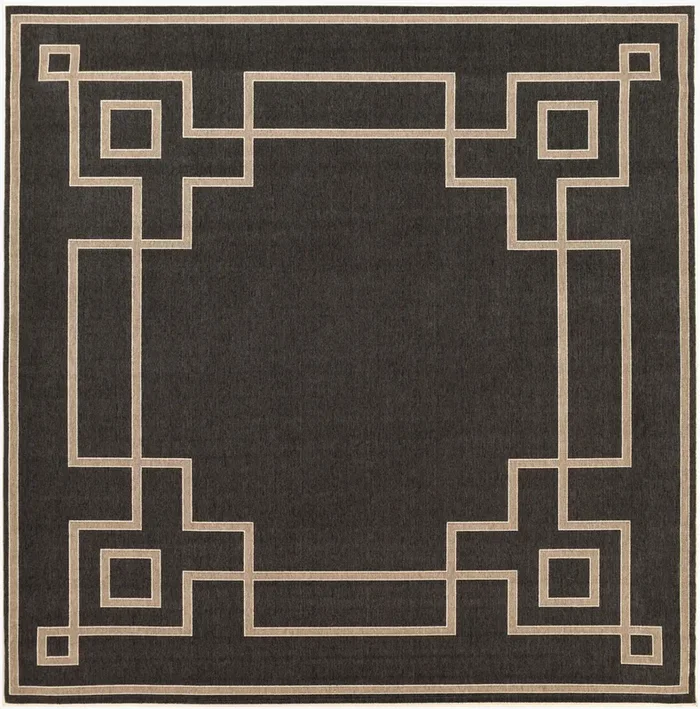 Alfresco ALF-9630 9ft Square Machine Woven Indoor/Outdoor Area Rug